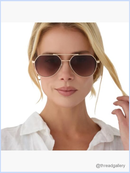 Oversized Aviator Sunglasses for Women